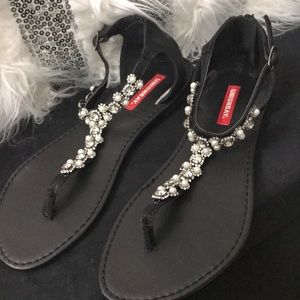 Jeweled Unionbay Sandals